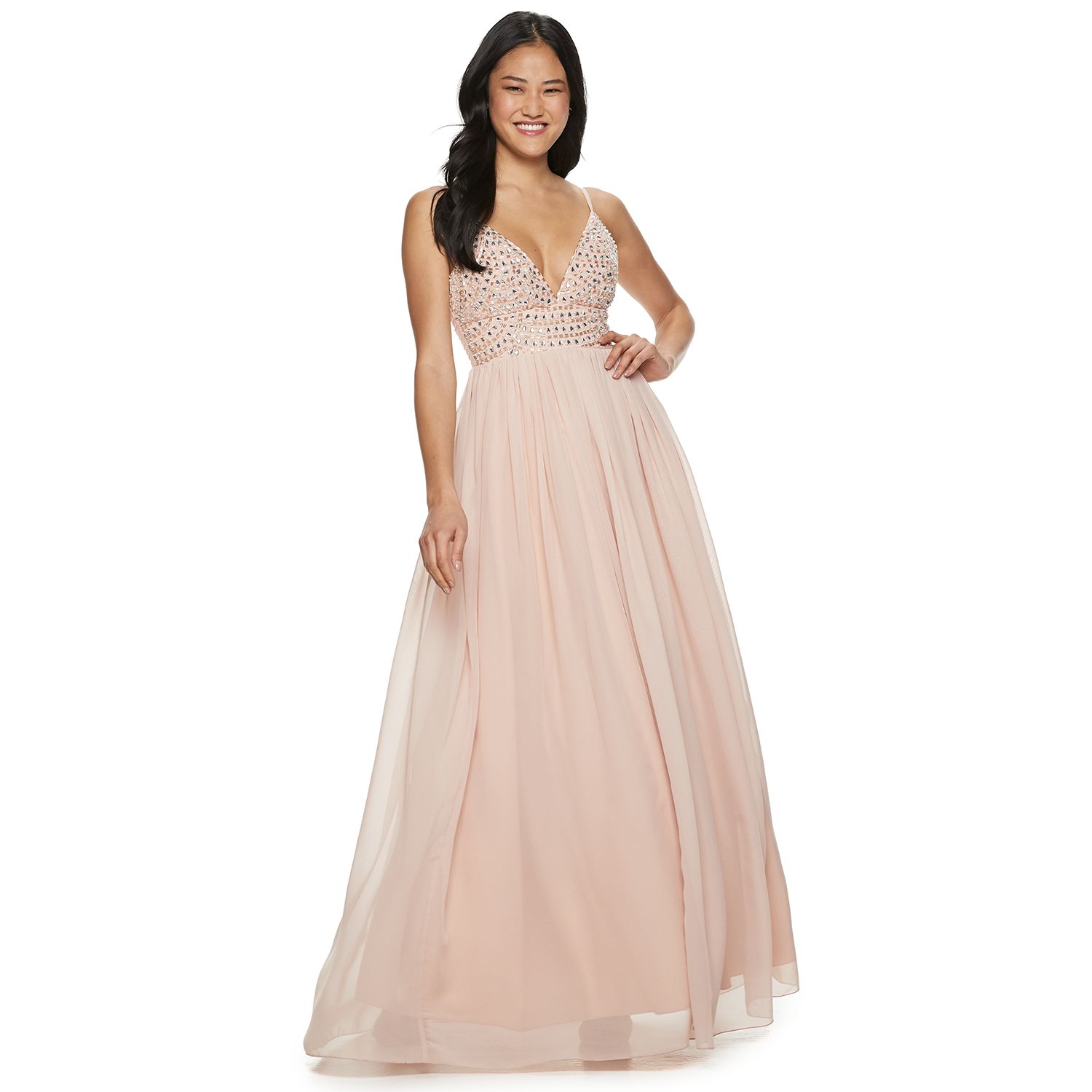 Beaded Chiffon Long Dresses